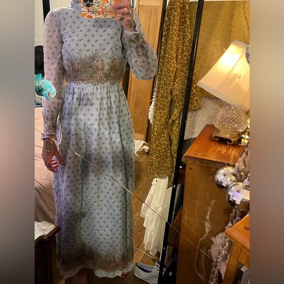 DENISE ARE HERE 70s vintage boho maxi prairie dress - Picture 1 of 4